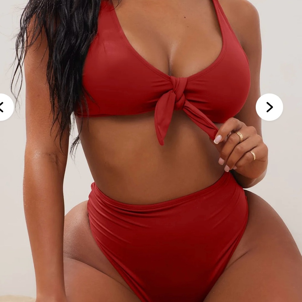 Fashion Nova Bold Red Bikini Set